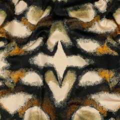 Stretch Cotton Sateen – Black and Beige Abstract – From the Earth Print – Mood Exclusive Rockland Collection Stretch Cotton Sateen – Black and Beige Abstract – From the Earth Print – Mood Exclusive Rockland Collection