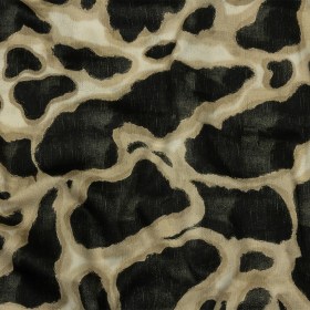 Stretch Cotton Sateen – Black and Beige Abstract Spots – Fragments of Memory Print – Mood Exclusive Rockland Collection Stretch Cotton Sateen – Black and Beige Abstract Spots – Fragments of Memory Print – Mood Exclusive Rockland Collection