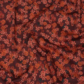 Stretch Cotton Sateen – Red Floral – Rose Garden Romance Print – Mood Exclusive Rockland Collection Stretch Cotton Sateen – Red Floral – Rose Garden Romance Print – Mood Exclusive Rockland Collection