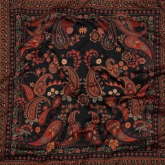 Stretch Cotton Sateen – Black and Red Paisley – Kaleidoscope Dreams Print – Mood Exclusive Rockland Collection Stretch Cotton Sateen – Black and Red Paisley – Kaleidoscope Dreams Print – Mood Exclusive Rockland Collection