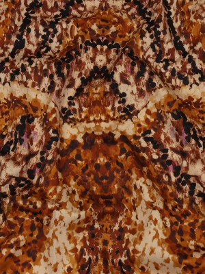 Stretch Cotton Sateen – Beige and Orange Abstract – Summit Sketches Print – Mood Exclusive Rockland Collection Stretch Cotton Sateen – Beige and Orange Abstract – Summit Sketches Print – Mood Exclusive Rockland Collection