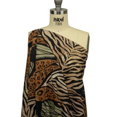 Cotton Voile – Beige and Black Wings and Tiger Stripes – Wild Wonders Print – Mood Exclusive Rockland Collection Cotton Voile – Beige and Black Wings and Tiger Stripes – Wild Wonders Print – Mood Exclusive Rockland Collection