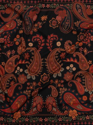 Cotton Voile Panel – Black and Red Paisley – Kaleidoscope Dreams Print – Mood Exclusive Rockland Collection Cotton Voile Panel – Black and Red Paisley – Kaleidoscope Dreams Print – Mood Exclusive Rockland Collection
