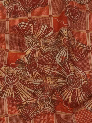 Linen and Rayon Woven – Red and White Shells on Plaid – Weekend Wandering Print – Mood Exclusive Rockland Collection Linen and Rayon Woven – Red and White Shells on Plaid – Weekend Wandering Print – Mood Exclusive Rockland Collection