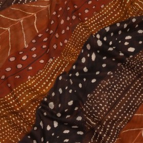Cotton Voile – Brown and Orange Decorated Diagonal Stripes – Wind in Your Wings Print – Mood Exclusive Rockland Collection Cotton Voile – Brown and Orange Decorated Diagonal Stripes – Wind in Your Wings Print – Mood Exclusive Rockland Collection