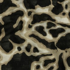 Linen and Rayon Woven – Black and Beige Abstract Spots – Fragments of Memory Print – Mood Exclusive Rockland Collection Linen and Rayon Woven – Black and Beige Abstract Spots – Fragments of Memory Print – Mood Exclusive Rockland Collection