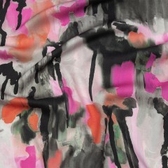 Rayon Challis – Pink and Orange Abstract Paint Drips – Painted Aspirations Print – Mood Exclusive Metro Collection Rayon Challis – Pink and Orange Abstract Paint Drips – Painted Aspirations Print – Mood Exclusive Metro Collection