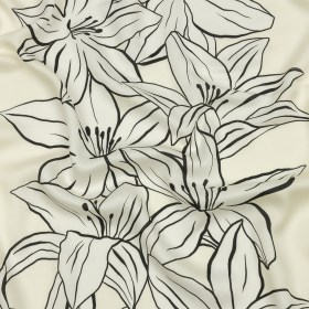 Rayon Challis – White Floral – Central Park Spring Print – Mood Exclusive Metro Collection Rayon Challis – White Floral – Central Park Spring Print – Mood Exclusive Metro Collection