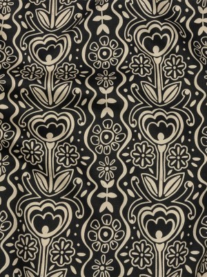 Stretch Cotton Sateen – Black and White Floral Rows – Park Avenue Print – Mood Exclusive Metro Collection Stretch Cotton Sateen – Black and White Floral Rows – Park Avenue Print – Mood Exclusive Metro Collection