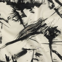 Cotton Voile – Black and White Abstract – Subway Lines Print – Mood Exclusive Metro Collection Cotton Voile – Black and White Abstract – Subway Lines Print – Mood Exclusive Metro Collection