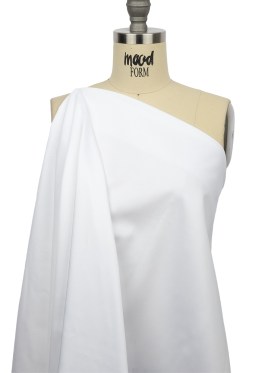 Stretch Cotton Sateen – White – Mood Exclusive Carlos Collection Stretch Cotton Sateen – White – Mood Exclusive Carlos Collection