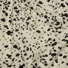Linen and Rayon Woven – Black and White Dalmatian Spots – Fire Dogs Print – Mood Exclusive Metro Collection Linen and Rayon Woven – Black and White Dalmatian Spots – Fire Dogs Print – Mood Exclusive Metro Collection