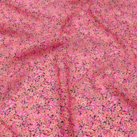 Viscose Georgette – Pink Floral – Titania’s Dream Print – Mood Exclusive Secret Garden Collection Viscose Georgette – Pink Floral – Titania’s Dream Print – Mood Exclusive Secret Garden Collection