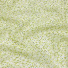 Viscose Georgette – Lime Green and White Floral – Sunday in the Park Print – Mood Exclusive Secret Garden Collection Viscose Georgette – Lime Green and White Floral – Sunday in the Park Print – Mood Exclusive Secret Garden Collection