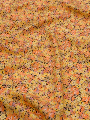 Cotton Poplin – Yellow and Orange Floral – Titania’s Dream Print – Mood Exclusive Secret Garden Collection Cotton Poplin – Yellow and Orange Floral – Titania’s Dream Print – Mood Exclusive Secret Garden Collection