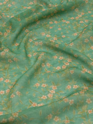 Viscose Georgette – Green and Cream Floral – Flora’s Crown Print – Mood Exclusive Secret Garden Collection Viscose Georgette – Green and Cream Floral – Flora’s Crown Print – Mood Exclusive Secret Garden Collection