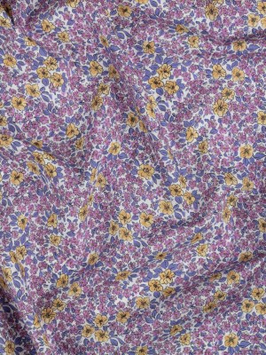 Cotton Poplin – Pink and Yellow Floral – Springtime Saunter Print – Mood Exclusive Secret Garden Collection Cotton Poplin – Pink and Yellow Floral – Springtime Saunter Print – Mood Exclusive Secret Garden Collection