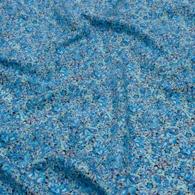 Cotton Poplin – Blue Floral – Titania’s Dream Print – Mood Exclusive Secret Garden Collection Cotton Poplin – Blue Floral – Titania’s Dream Print – Mood Exclusive Secret Garden Collection
