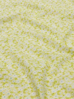 Cotton Poplin – Lime Green and White Floral – Sunday in the Park Print – Mood Exclusive Secret Garden Collection Cotton Poplin – Lime Green and White Floral – Sunday in the Park Print – Mood Exclusive Secret Garden Collection