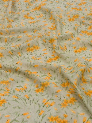 Cotton Voile – Sage and Orange Floral – Dance with the Daffodils Print – Mood Exclusive Secret Garden Collection Cotton Voile – Sage and Orange Floral – Dance with the Daffodils Print – Mood Exclusive Secret Garden Collection