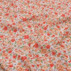 Cotton Voile – Cream and Peach Floral – Poppy Hypnosis Print – Mood Exclusive Secret Garden Collection Cotton Voile – Cream and Peach Floral – Poppy Hypnosis Print – Mood Exclusive Secret Garden Collection