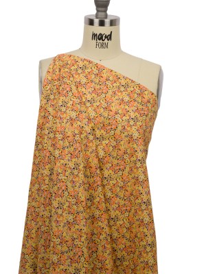 Cotton Voile – Yellow and Orange Floral – Titania’s Dream Print – Mood Exclusive Secret Garden Collection Cotton Voile – Yellow and Orange Floral – Titania’s Dream Print – Mood Exclusive Secret Garden Collection