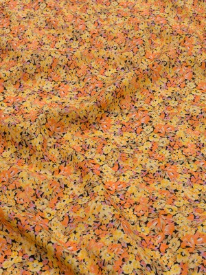 Cotton Voile – Yellow and Orange Floral – Titania’s Dream Print – Mood Exclusive Secret Garden Collection Cotton Voile – Yellow and Orange Floral – Titania’s Dream Print – Mood Exclusive Secret Garden Collection