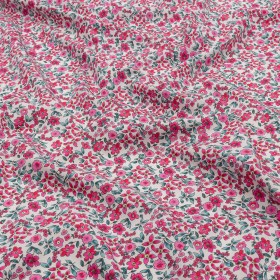Cotton Poplin – Pink Floral – Botanical Stroll Print – Mood Exclusive Secret Garden Collection Cotton Poplin – Pink Floral – Botanical Stroll Print – Mood Exclusive Secret Garden Collection