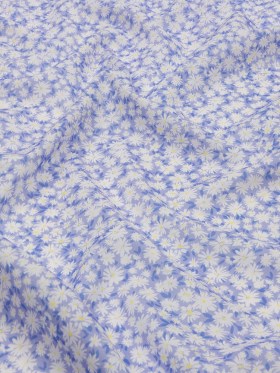 Cotton Voile – Periwinkle and White Floral – Sunday in the Park Print – Mood Exclusive Secret Garden Collection Cotton Voile – Periwinkle and White Floral – Sunday in the Park Print – Mood Exclusive Secret Garden Collection