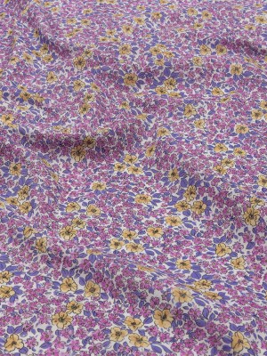 Cotton Voile – Pink and Yellow Floral – Springtime Saunter Print – Mood Exclusive Secret Garden Collection Cotton Voile – Pink and Yellow Floral – Springtime Saunter Print – Mood Exclusive Secret Garden Collection