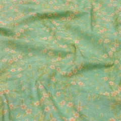 Cotton Voile – Green and Cream Floral – Flora’s Crown Print – Mood Exclusive Secret Garden Collection Cotton Voile – Green and Cream Floral – Flora’s Crown Print – Mood Exclusive Secret Garden Collection