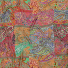 Viscose Georgette – Pink Patchwork Paisley – Pastel Patina Print – Mood Exclusive Gisele Collection Viscose Georgette – Pink Patchwork Paisley – Pastel Patina Print – Mood Exclusive Gisele Collection