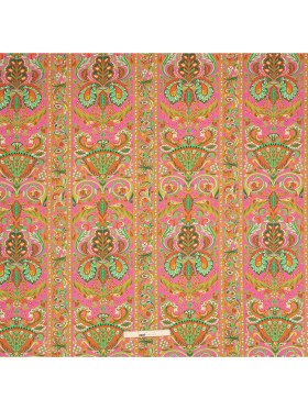 Cotton Voile – Pink Floral Paisley Stripes – Locust Lily Print – Mood Exclusive Gisele Collection Cotton Voile – Pink Floral Paisley Stripes – Locust Lily Print – Mood Exclusive Gisele Collection