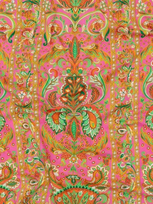 Cotton Voile – Pink Floral Paisley Stripes – Locust Lily Print – Mood Exclusive Gisele Collection Cotton Voile – Pink Floral Paisley Stripes – Locust Lily Print – Mood Exclusive Gisele Collection