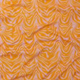 Cotton Voile – Pink and Orange Animal Stripes – Saffron River Print – Mood Exclusive Gisele Collection Cotton Voile – Pink and Orange Animal Stripes – Saffron River Print – Mood Exclusive Gisele Collection