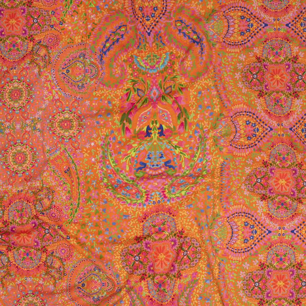 Cotton Voile – Orange Paisley – Amsterdam Market Print – Mood Exclusive Gisele Collection Cotton Voile – Orange Paisley – Amsterdam Market Print – Mood Exclusive Gisele Collection