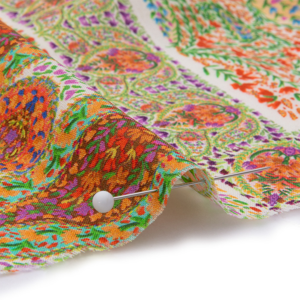 Cotton Voile Panel – Cream Paisley Squares – Laputa’s Groundkeeper Print – Mood Exclusive Gisele Collection Cotton Voile Panel – Cream Paisley Squares – Laputa’s Groundkeeper Print – Mood Exclusive Gisele Collection