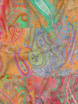 Sustainable Viscose Crepe – Pink Patchwork Paisley – Pastel Patina Print – Mood Exclusive Gisele Collection Sustainable Viscose Crepe – Pink Patchwork Paisley – Pastel Patina Print – Mood Exclusive Gisele Collection