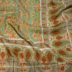 Sustainable Viscose Crepe Panel – Cream Paisley Squares – Laputa’s Groundkeeper Print – Mood Exclusive Gisele Collection Sustainable Viscose Crepe Panel – Cream Paisley Squares – Laputa’s Groundkeeper Print – Mood Exclusive Gisele Collection