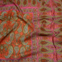 Sustainable Viscose Crepe Panel – Pink Paisley Squares – Laputa’s Groundkeeper Print – Mood Exclusive Gisele Collection Sustainable Viscose Crepe Panel – Pink Paisley Squares – Laputa’s Groundkeeper Print – Mood Exclusive Gisele Collection