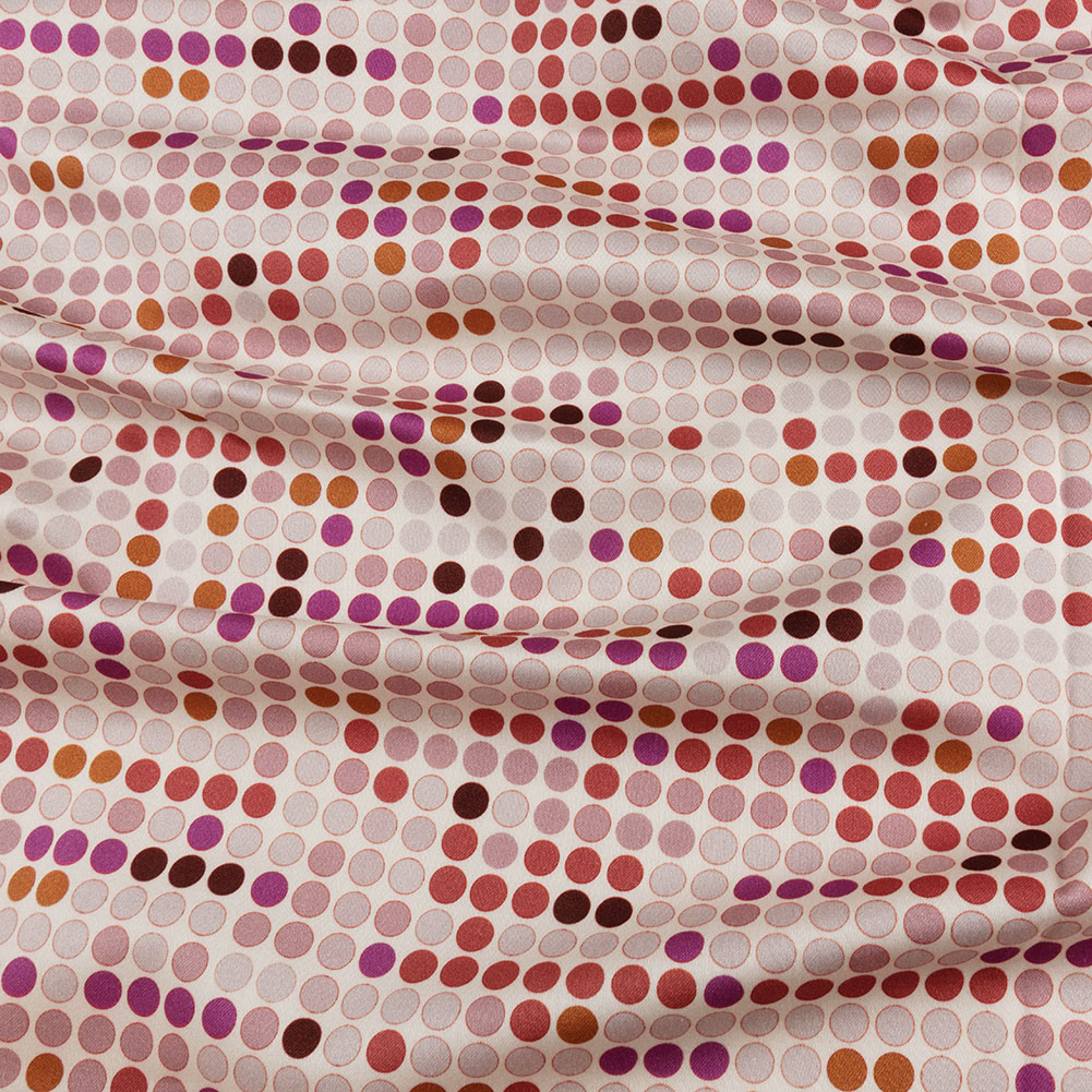 Stretch Cotton Sateen – Pink and Red Dots – Switchboard Soiree Print – Mood Exclusive Yesterday Collection Stretch Cotton Sateen – Pink and Red Dots – Switchboard Soiree Print – Mood Exclusive Yesterday Collection