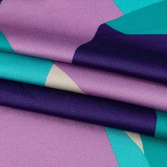 Stretch Cotton Sateen – Lilac and Turquoise Geometric Gems – Midnight Train to Georgia Print – Mood Exclusive Yesterday Collection Stretch Cotton Sateen – Lilac and Turquoise Geometric Gems – Midnight Train to Georgia Print – Mood Exclusive Yesterday Collection