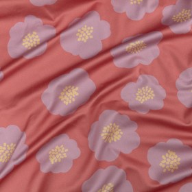 Stretch Cotton Sateen – Pink and Lilac Simple Floral – Cadillac Cutie Print – Mood Exclusive Yesterday Collection Stretch Cotton Sateen – Pink and Lilac Simple Floral – Cadillac Cutie Print – Mood Exclusive Yesterday Collection