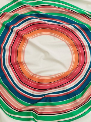 Stretch Cotton Sateen Panel – Multicolor Big Circles – A-Side Print – Mood Exclusive Yesterday Collection Stretch Cotton Sateen Panel – Multicolor Big Circles – A-Side Print – Mood Exclusive Yesterday Collection
