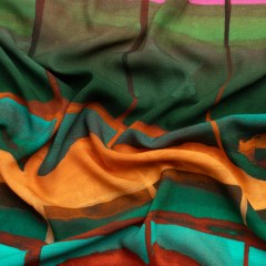 Viscose Crepe – Landscape Blocks – Mood Exclusive Take Me Home Print Viscose Crepe – Landscape Blocks – Mood Exclusive Take Me Home Print