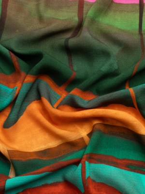 Viscose Crepe – Landscape Blocks – Mood Exclusive Take Me Home Print Viscose Crepe – Landscape Blocks – Mood Exclusive Take Me Home Print