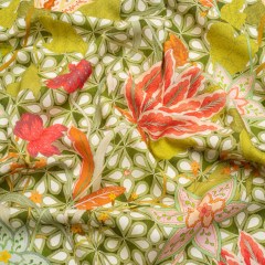 Linen and Rayon Woven – Pink and Green Floral – Mood Exclusive Privy Ivy Print Linen and Rayon Woven – Pink and Green Floral – Mood Exclusive Privy Ivy Print