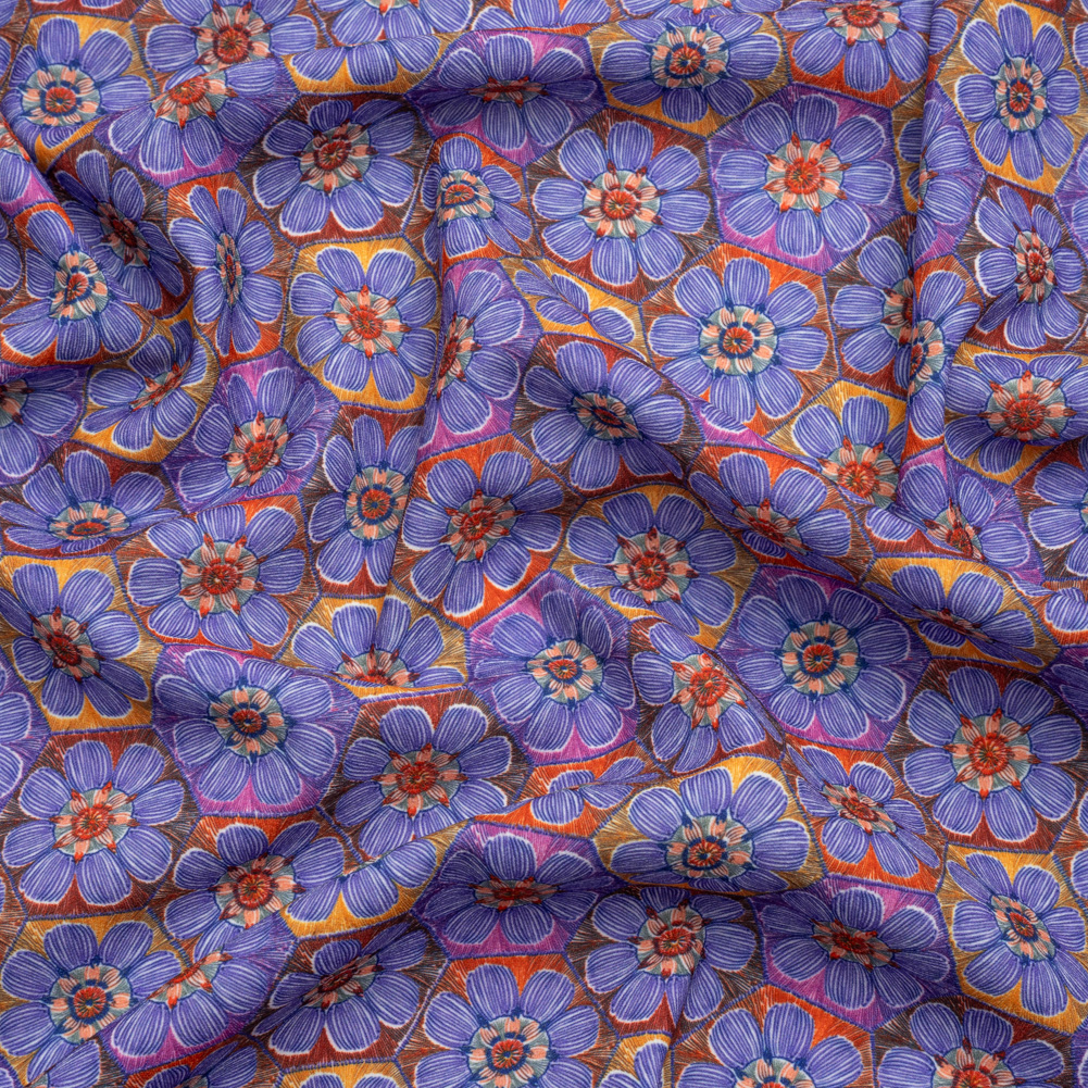 Luxe Polyester Crepe – Purple Honeycomb Florals – Mood Exclusive Bloom Honey Bloom Print Luxe Polyester Crepe – Purple Honeycomb Florals – Mood Exclusive Bloom Honey Bloom Print