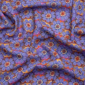 Luxe Polyester Crepe – Purple Honeycomb Florals – Mood Exclusive Bloom Honey Bloom Print Luxe Polyester Crepe – Purple Honeycomb Florals – Mood Exclusive Bloom Honey Bloom Print