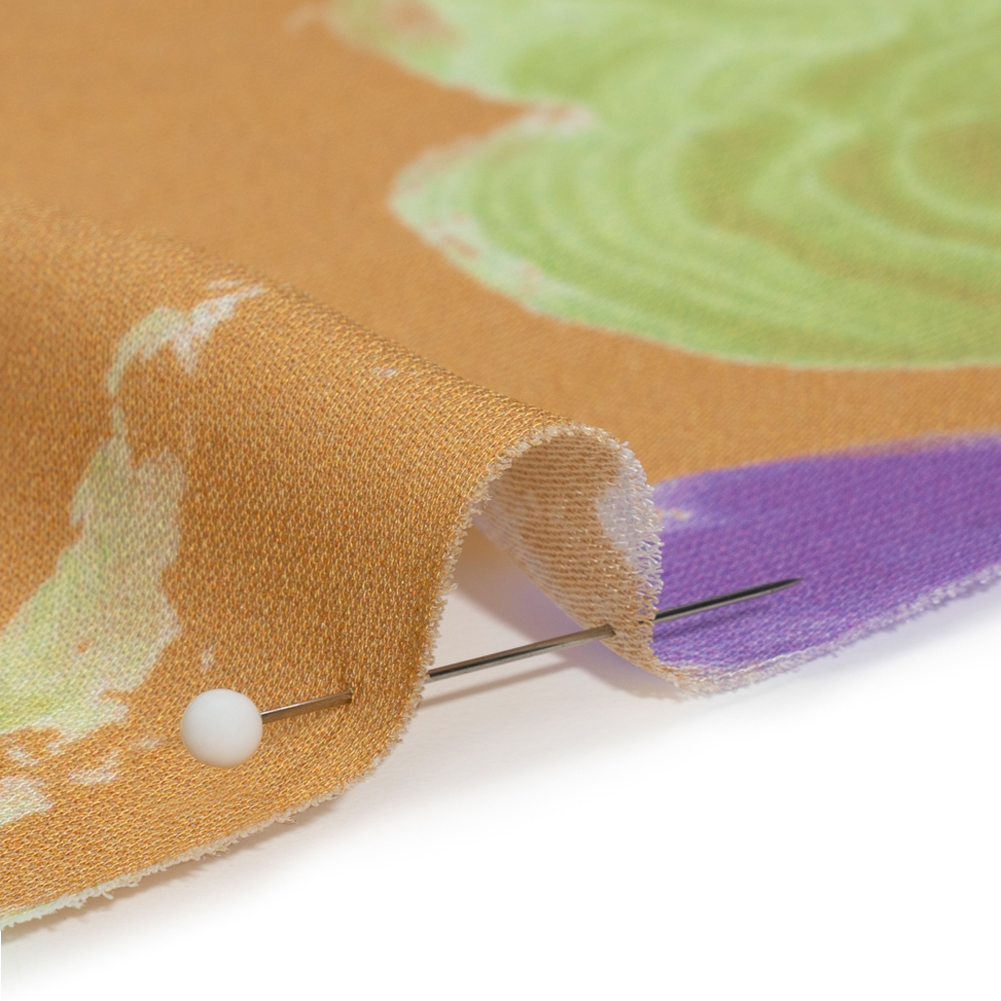 Viscose Crepe – Orange, Purple and Lime Brushstrokes – Mood Exclusive Tulip Impermanence Print Viscose Crepe – Orange, Purple and Lime Brushstrokes – Mood Exclusive Tulip Impermanence Print